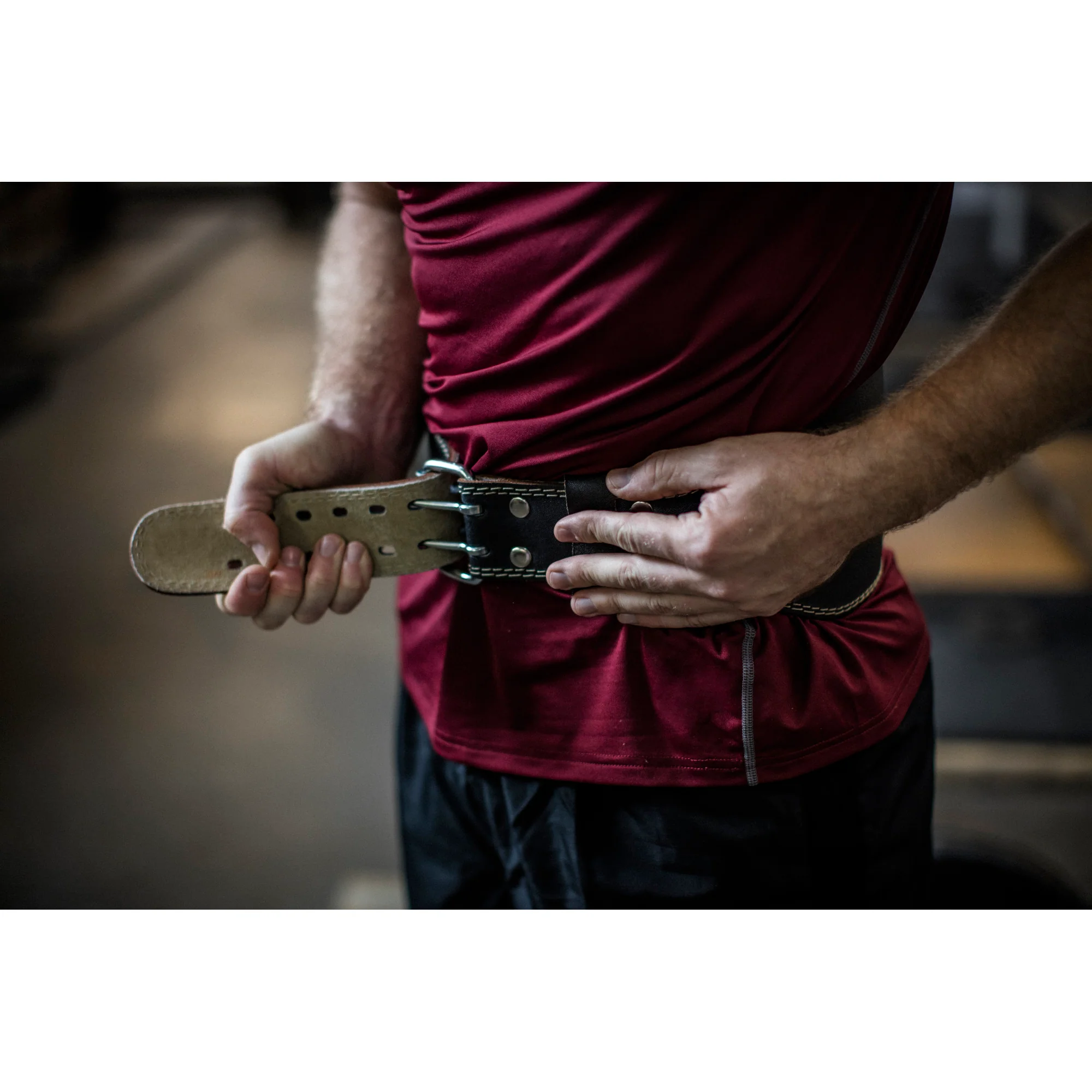 4" Padded Leather Belt - Image 5