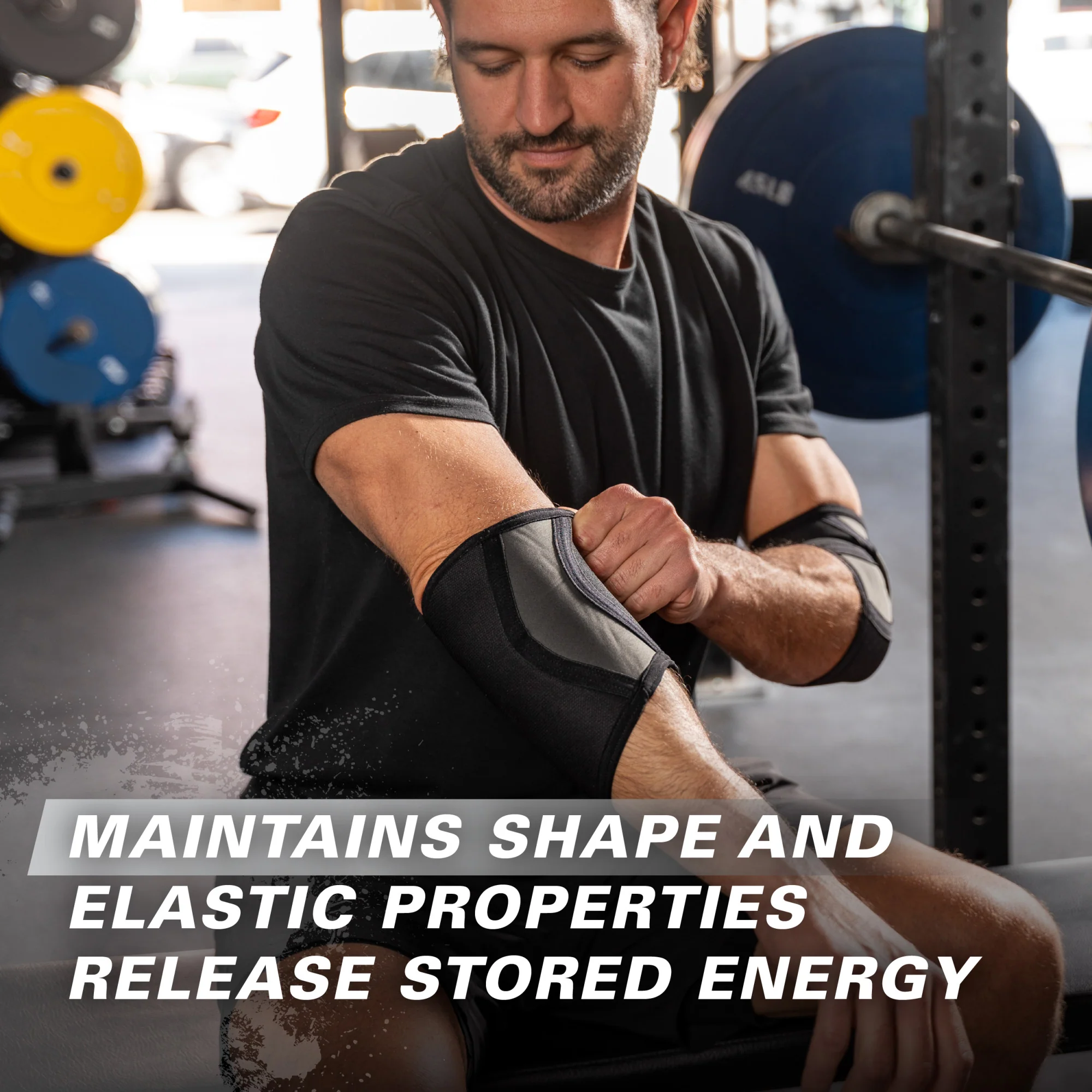 Pro Elbow Sleeves 4MM Black - Image 4