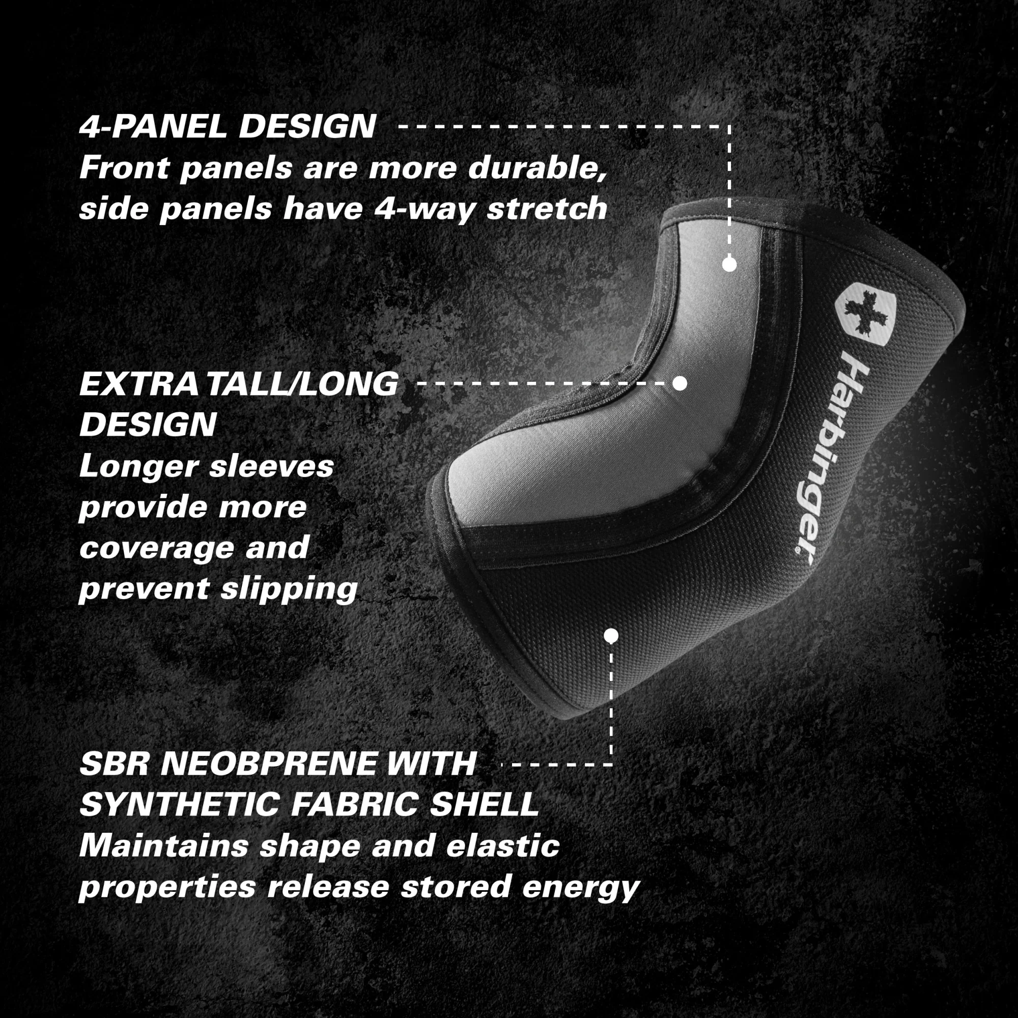 Pro Elbow Sleeves 4MM Black - Image 6